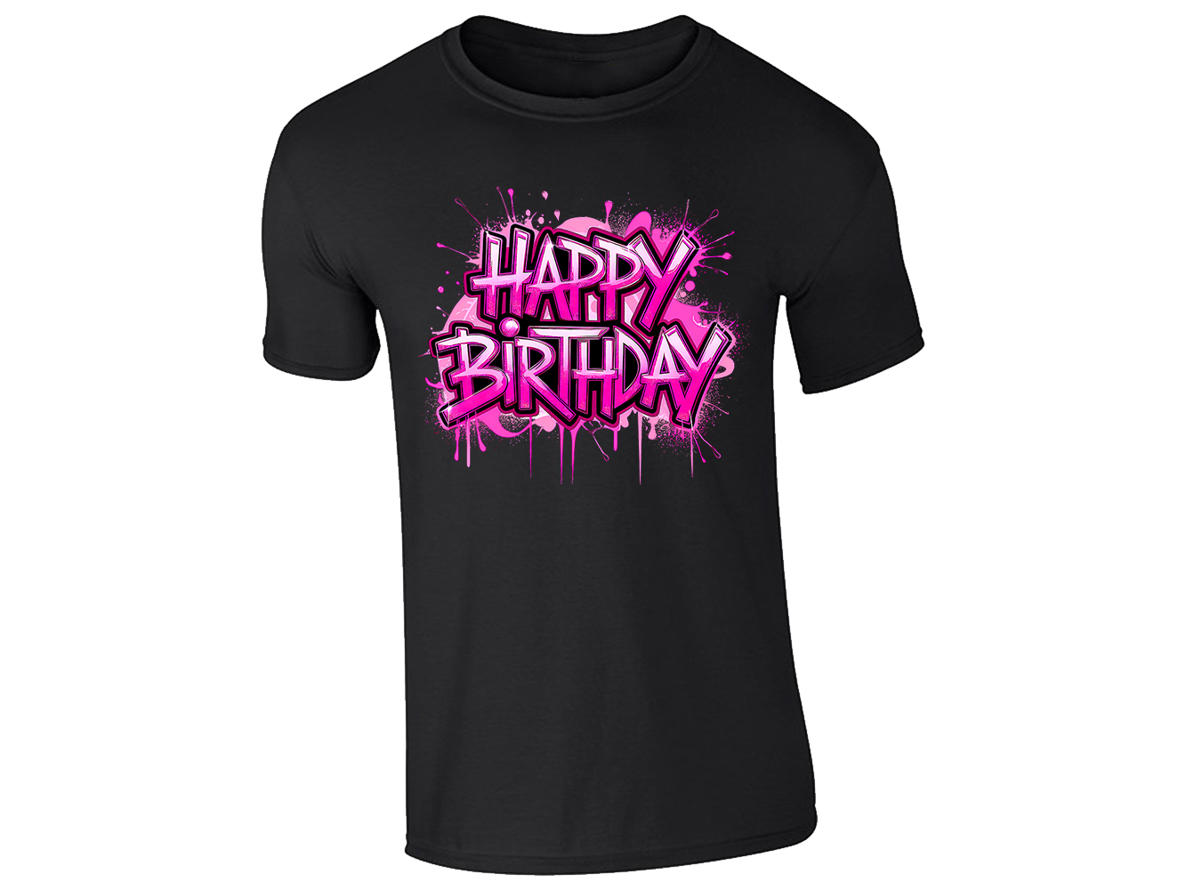 Happy Birthday T-Shirt Mens Party Celebration Colorful Tee Fun Trendy Gift Wear